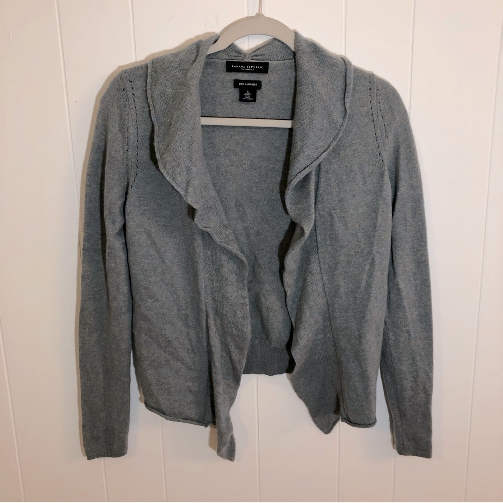 Banana Republic Cashmere Open Front Cardigan Small
